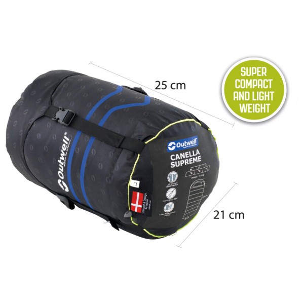 Outwell - Canella Supreme - Syntetisk fibersovepose
