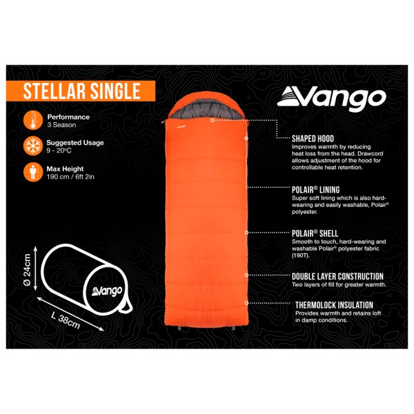 Vango - Stellar Single - Tekokuitumakuupussi
