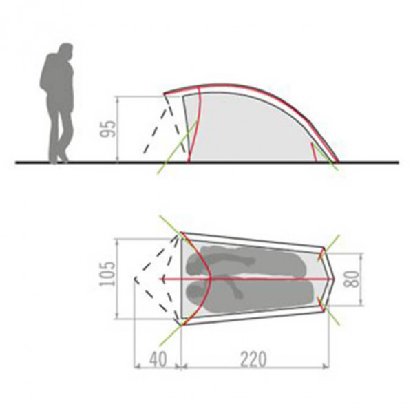 Vaude - Hogan Ultralight Argon - Tenda a 1 posto