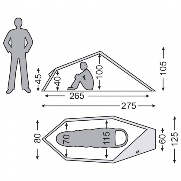 Nordisk - Svalbard 1 PU - 1-Personen Zelt