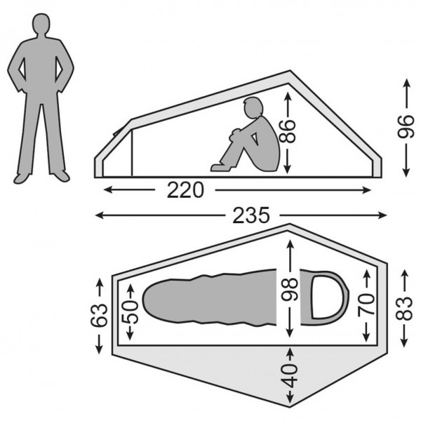 Nordisk - Telemark 1 LW - 1-person tent