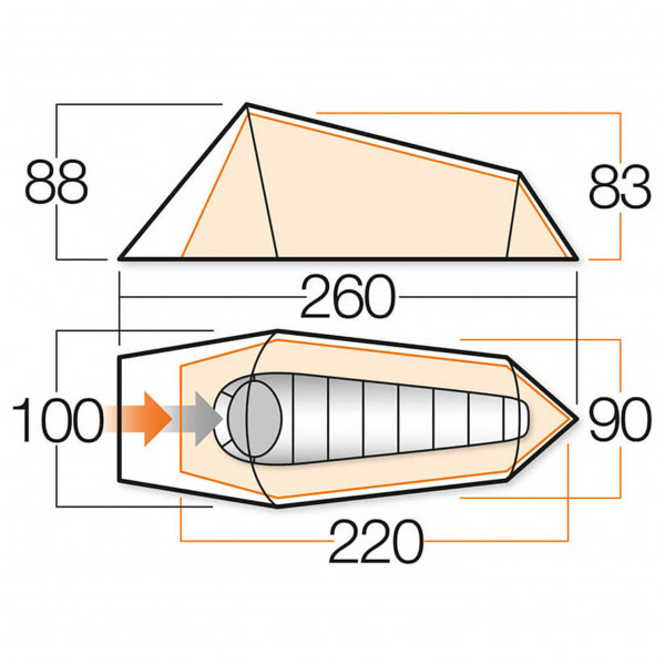 Vango - Helix 100 - 1-persoonstent
