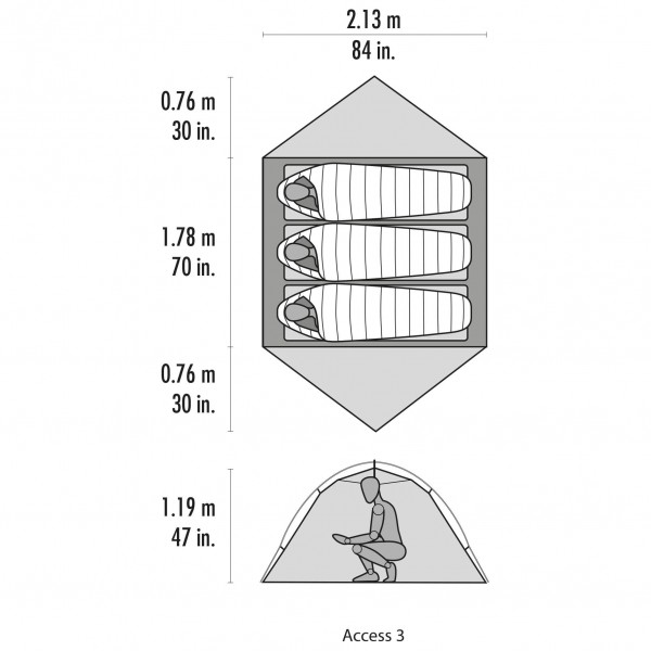 MSR - Access 3 Tent - Tenda a 3 posti
