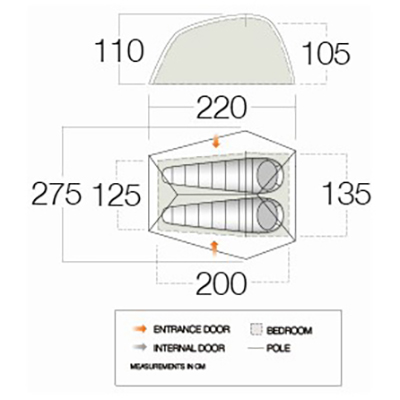 Vango - F10 Krypton UL 2 - 2-persoonstent