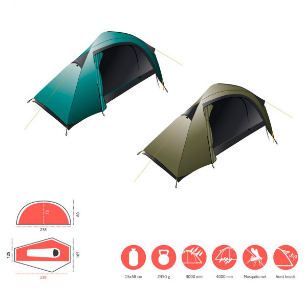 Grand Canyon - Apex 1 - Tienda de campaña 1 persona