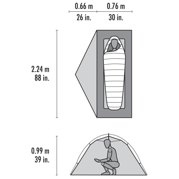 MSR - Elixir 1 Person Tent V3 - 1-person tent