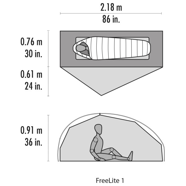 MSR - Freelite 1 Person Tent V4 - 1-mannatält