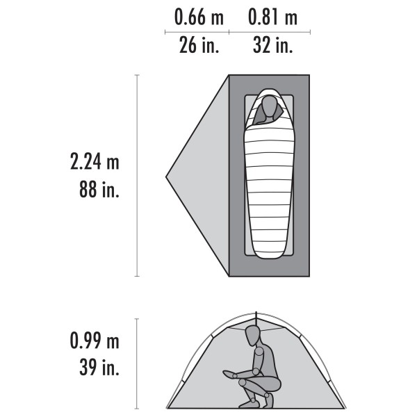 MSR - Hubba Hubba LT 1 Person - 1-person tent