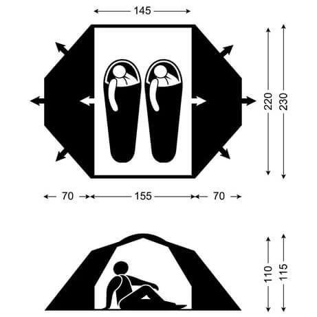Salewa - Sierra Leone Ultra - 2-mannatält