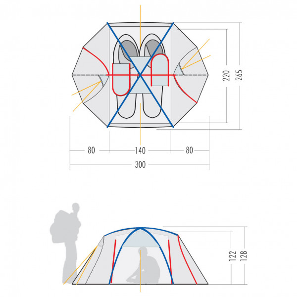 Tatonka - Mountain Dome - 2-mannatält