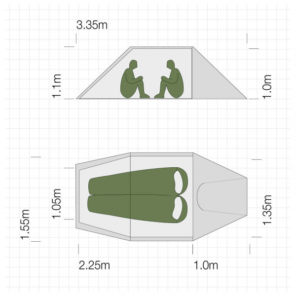 Exped - Aries UL - 2-persoonstent