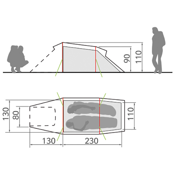 Vaude - Arco 2P - Tenda a 2 posti