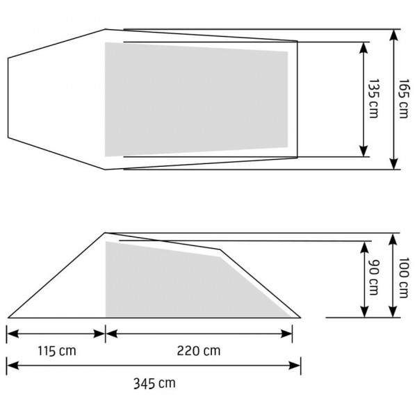 Bergans - Compact 2 - 2-personers telt