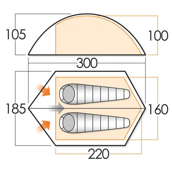 Vango - Lima 200 - Tenda a 2 posti