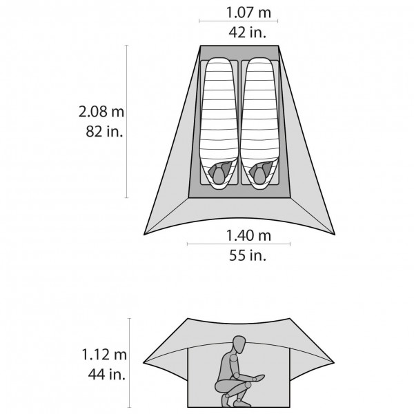 MSR - FlyLite - 2-Personen Zelt