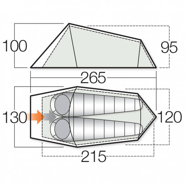 Vango - Helix 200 - Tenda a 2 posti