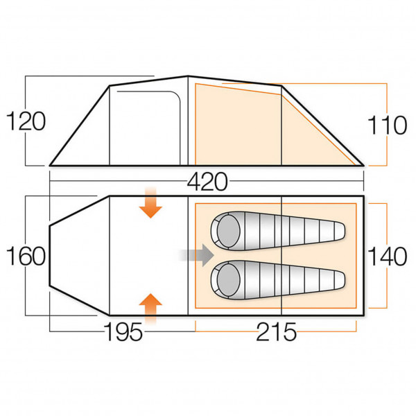Vango - Omega 250 - 2-personers telt