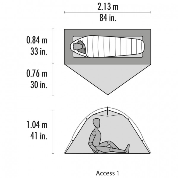 MSR - Access 1 Tent - 1-mannatält