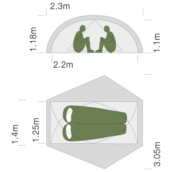 Exped - Gemini II - 2-person tent