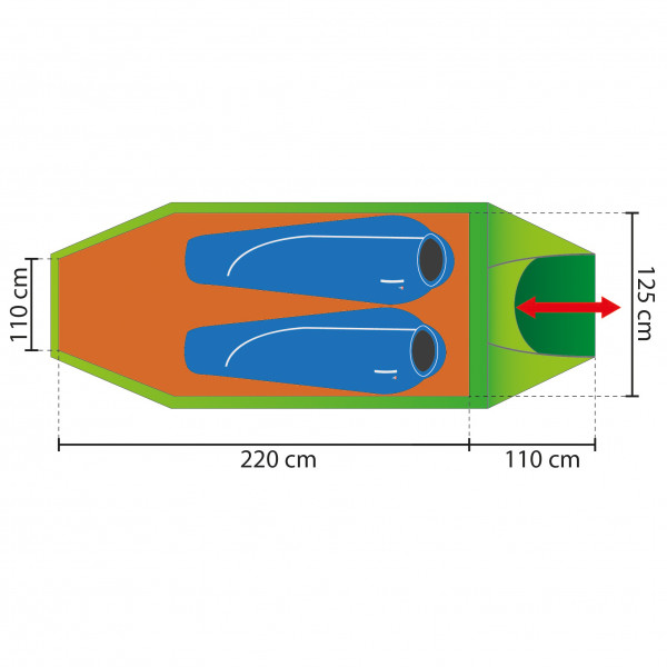 Rejka - Antao II Light UL - Tienda de campaña 2 personas
