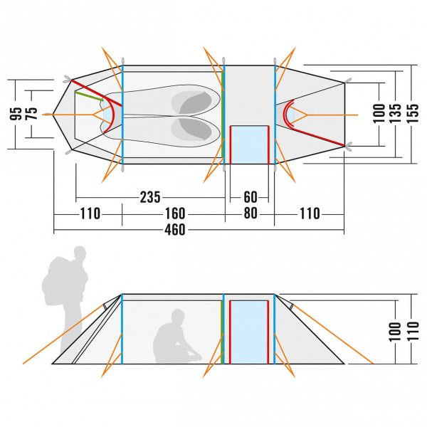 Tatonka - Alaska 2.235 PU - Tenda a 2 posti
