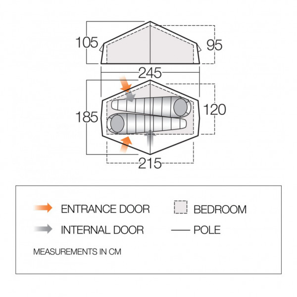 Vango - Nevis 200 - 2-persoonstent