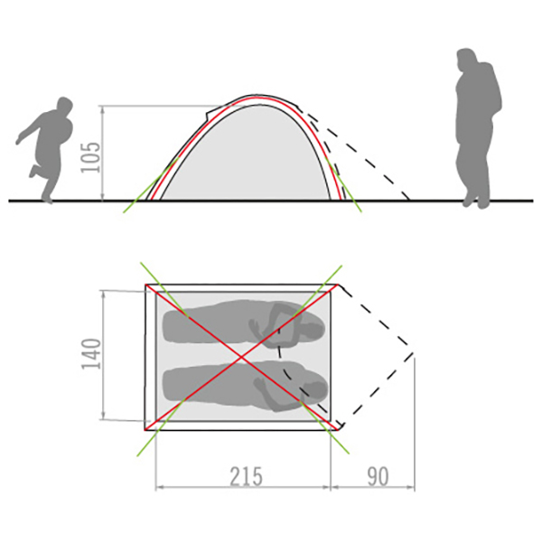 Vaude - Campo Compact 2P - 2-persoonstent