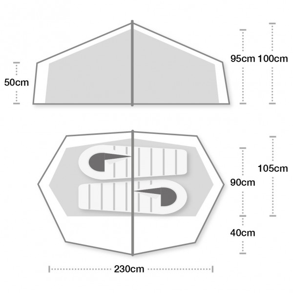 Terra Nova - Laser Compact 2 - Tienda de campaña 2 personas