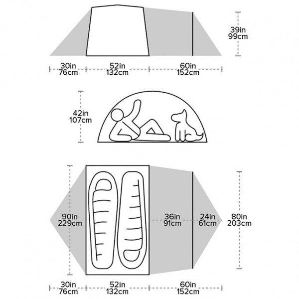 Big Agnes - Blacktail 2 Hotel - 2-person tent