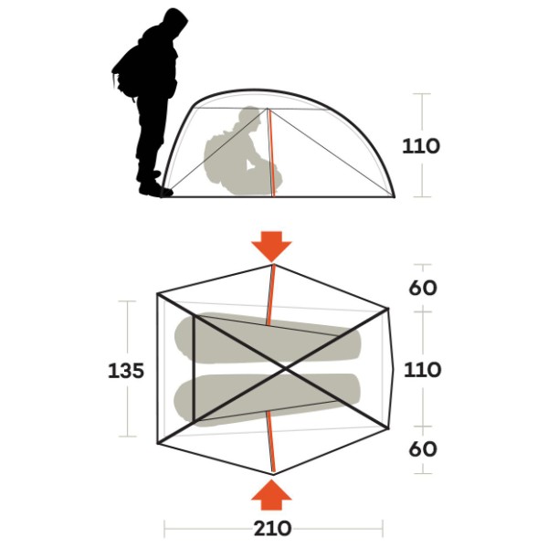 Ferrino - Tent Nemesi 2 Pro Fr - 2-mannatält