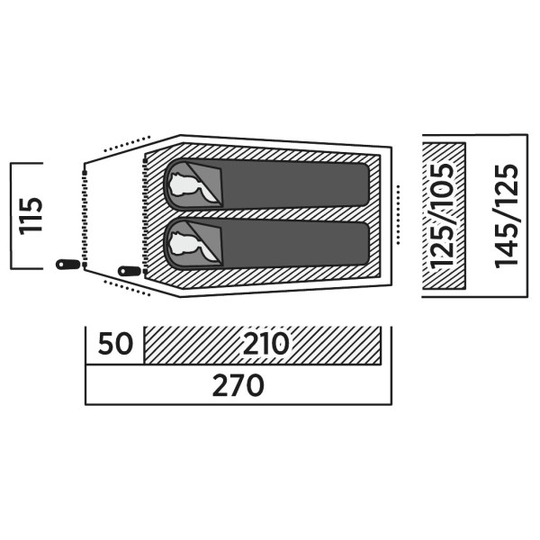 Easy Camp - Energy 200 Rustic Green - 2-mannatält