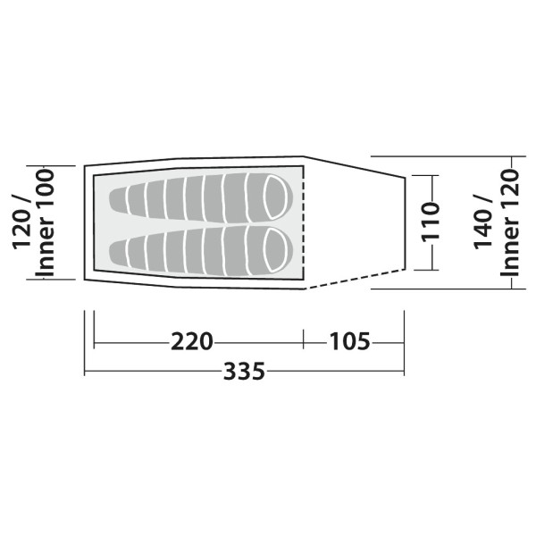 Robens - Sprinter 2 - 2-personers telt