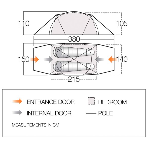 Vango - F10 MTN 2 - 2-person tent