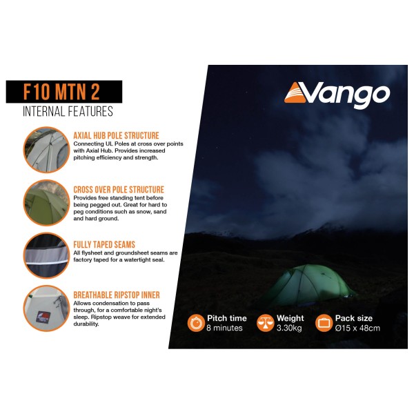 Vango - F10 MTN 2 - 2-person tent