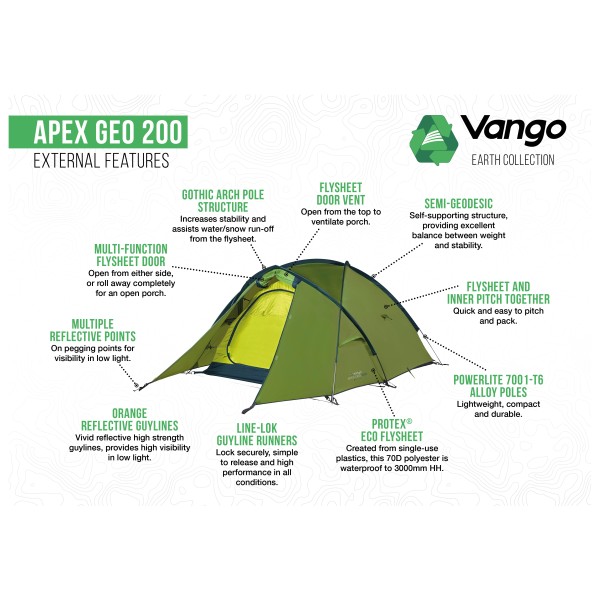 Vango - Apex Geo 200 - 2-Personen Zelt