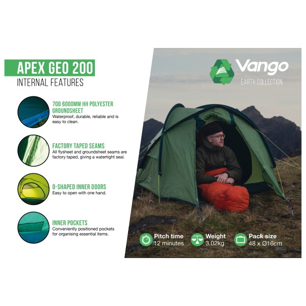 Vango - Apex Geo 200 - 2-Personen Zelt