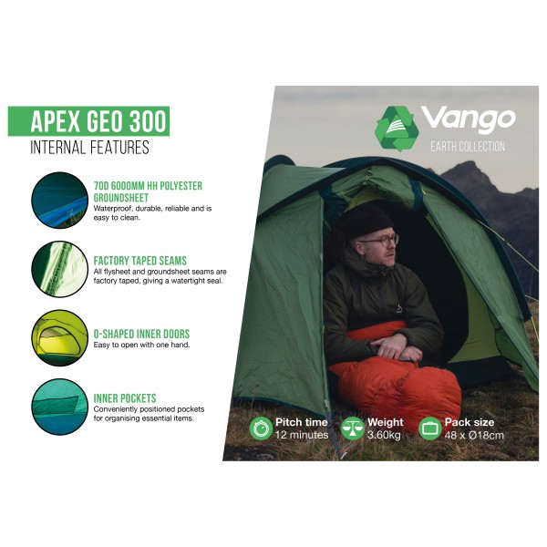 Vango - Apex Geo 300 - 3-Personen Zelt