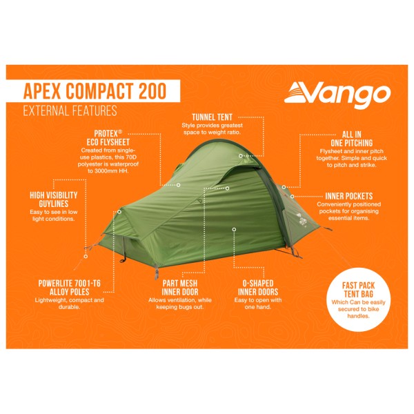 Vango - Apex Compact 200 - 2-personers telt