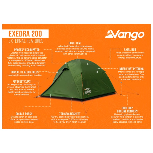 Vango - Exedra 200 - 2 henkilön teltta