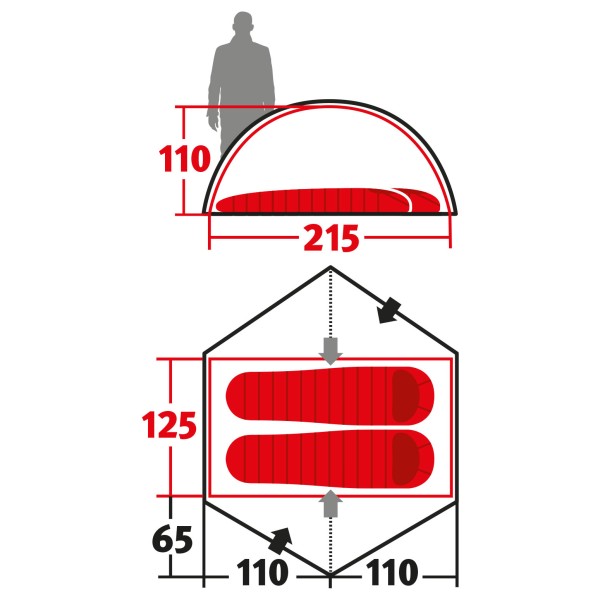 Wechsel - Aeron 2 - Tenda a 2 posti