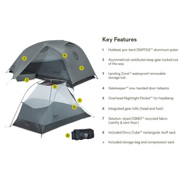 Nemo - Dragonfly Osmo Bikepack 2P - Tienda de campaña 2 personas