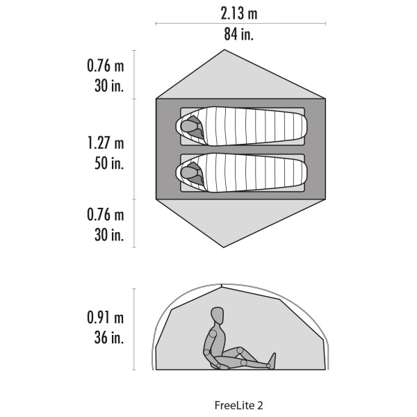 MSR - Freelite 2 Person Tent V4 - 2-personers telt
