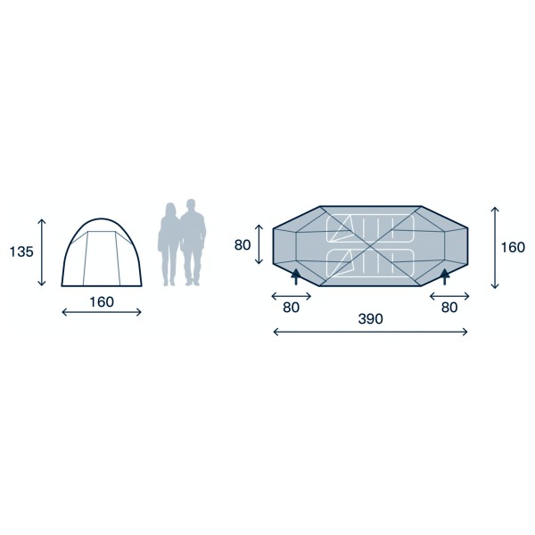 Kampa - Mossborn 02 - 2-personers telt
