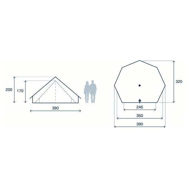 Kampa - Pineveil 02 - 2-personers telt