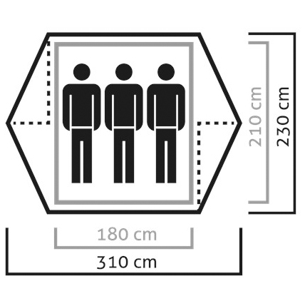 Salewa Denali III Tent - 3-man tent 