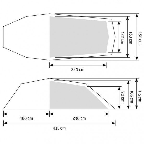 Bergans - Compact Light 3 - 3-person tent