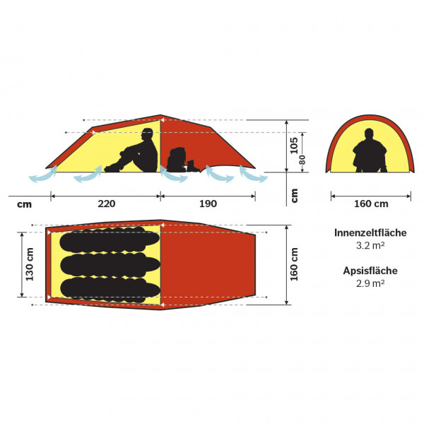 Hilleberg - Anjan 3 GT - Tienda de campaña 3 personas