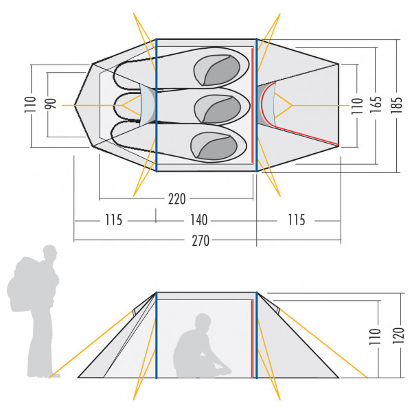 Tatonka - Orbit 3 - 3-mannatält