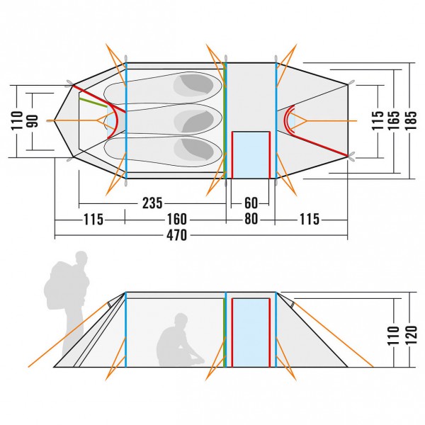 Tatonka - Alaska 3.235 PU - 3-Personen Zelt