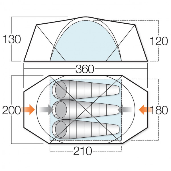 Vango - Sigma 300+ - 3-person tent